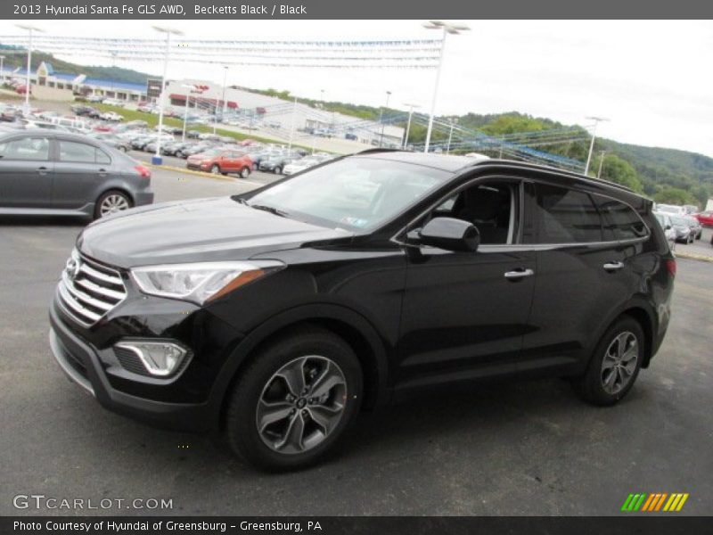 Becketts Black / Black 2013 Hyundai Santa Fe GLS AWD