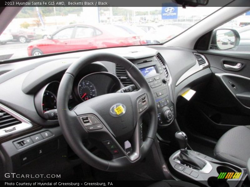 Becketts Black / Black 2013 Hyundai Santa Fe GLS AWD
