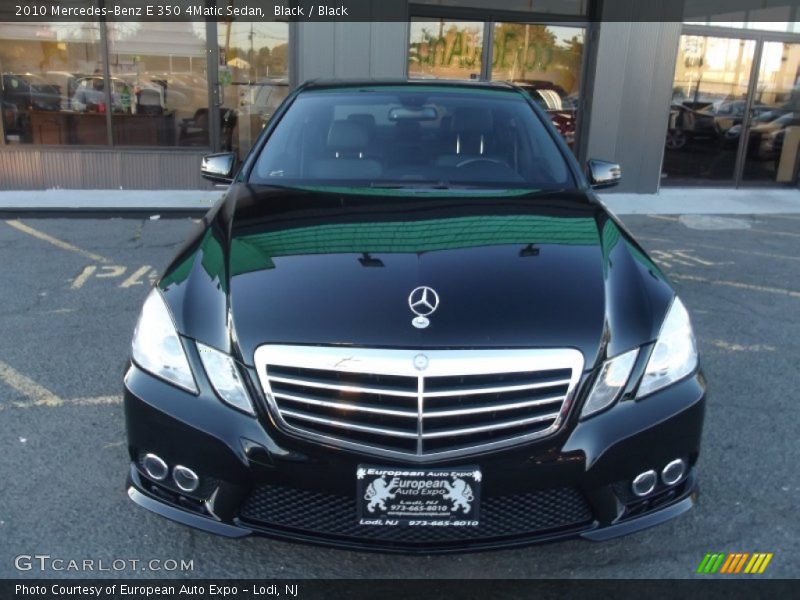 Black / Black 2010 Mercedes-Benz E 350 4Matic Sedan