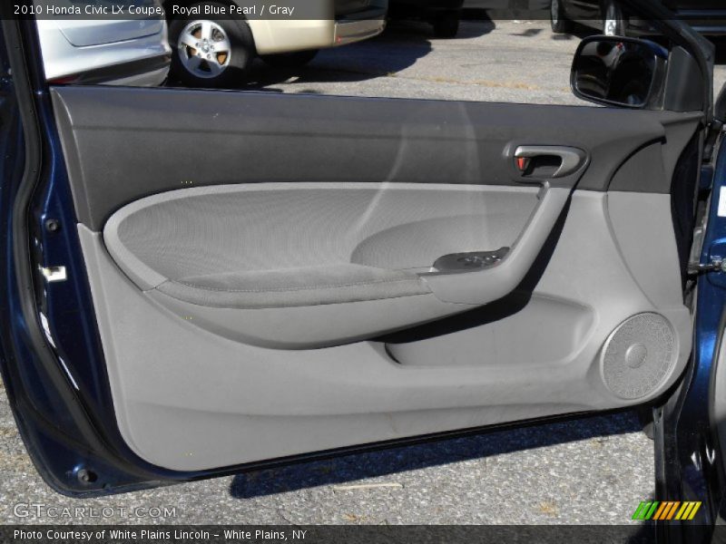 Royal Blue Pearl / Gray 2010 Honda Civic LX Coupe