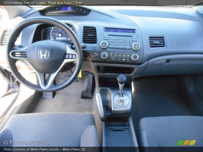 Royal Blue Pearl / Gray 2010 Honda Civic LX Coupe
