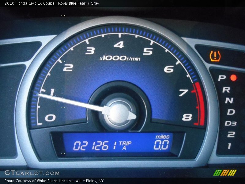 Royal Blue Pearl / Gray 2010 Honda Civic LX Coupe