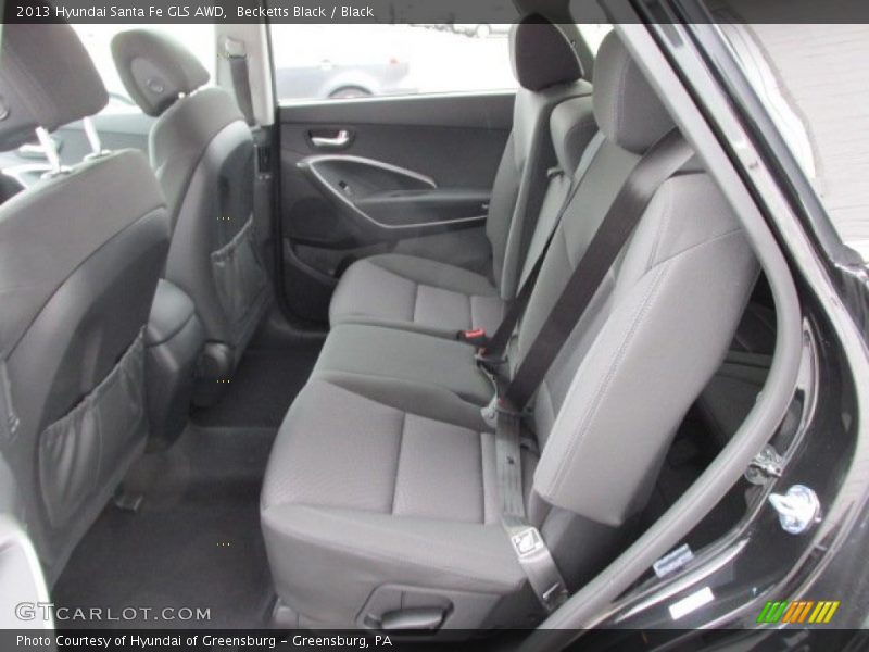 Rear Seat of 2013 Santa Fe GLS AWD