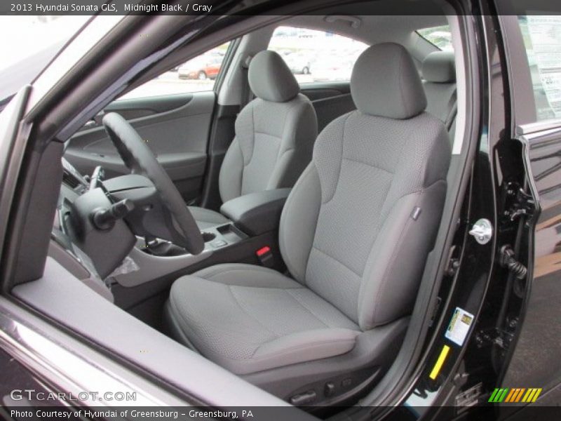 Midnight Black / Gray 2013 Hyundai Sonata GLS