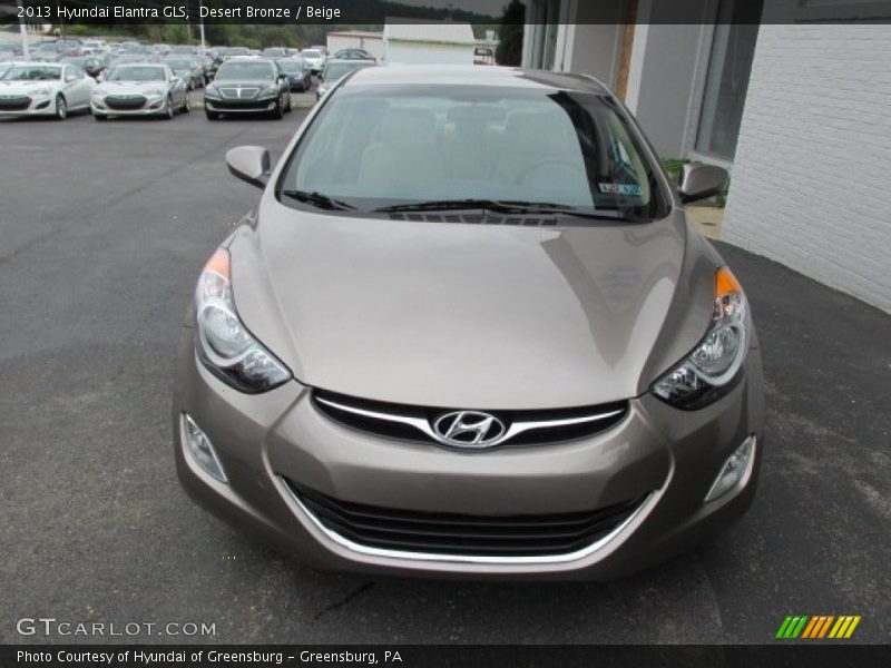 Desert Bronze / Beige 2013 Hyundai Elantra GLS