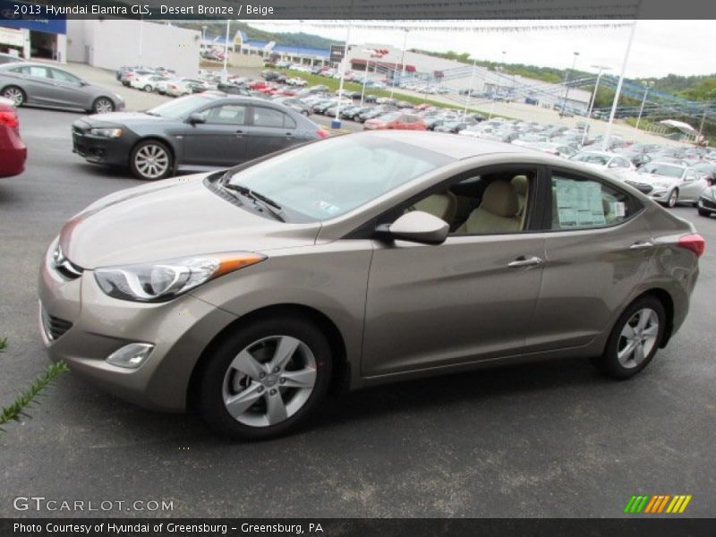 Desert Bronze / Beige 2013 Hyundai Elantra GLS