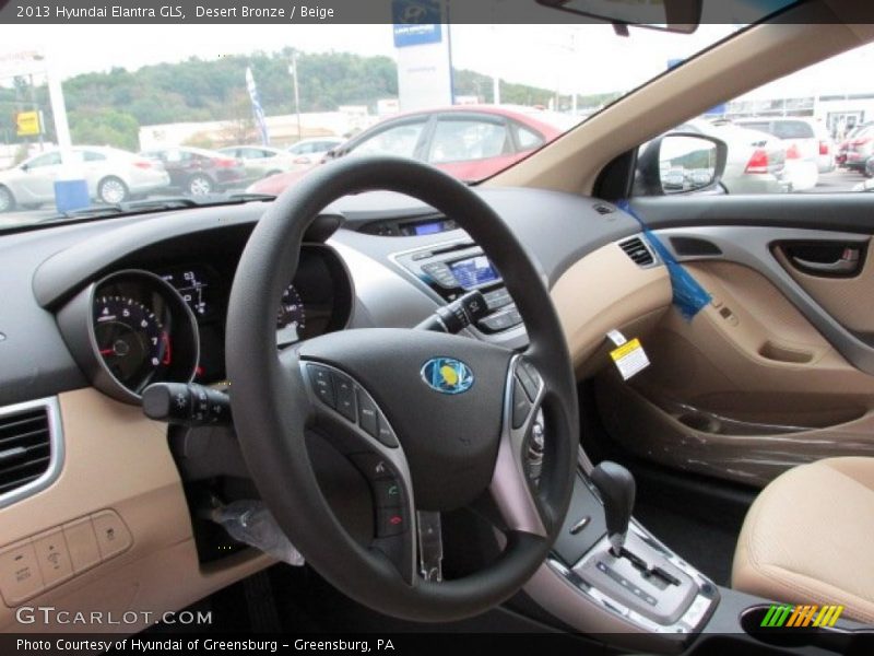 Desert Bronze / Beige 2013 Hyundai Elantra GLS