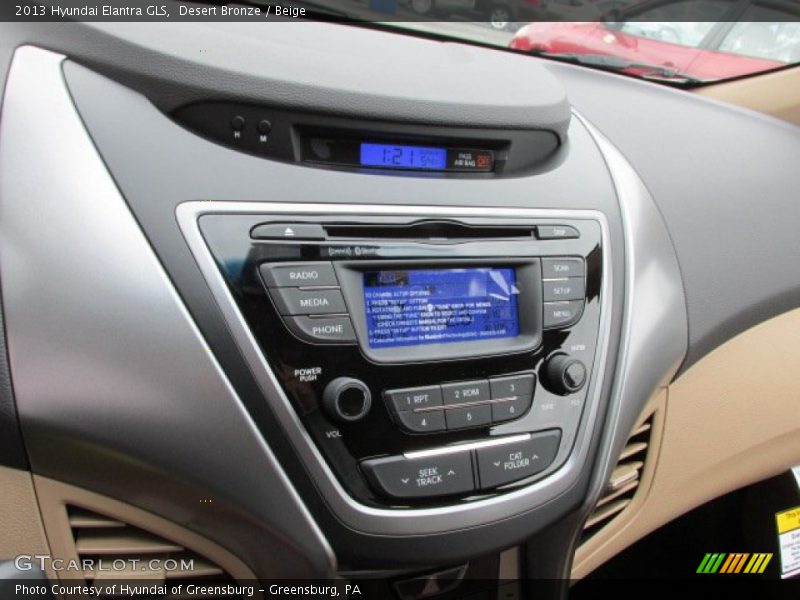 Desert Bronze / Beige 2013 Hyundai Elantra GLS