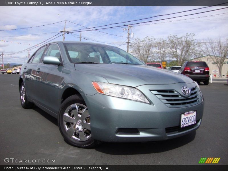 Aloe Green Metallic / Bisque 2008 Toyota Camry LE