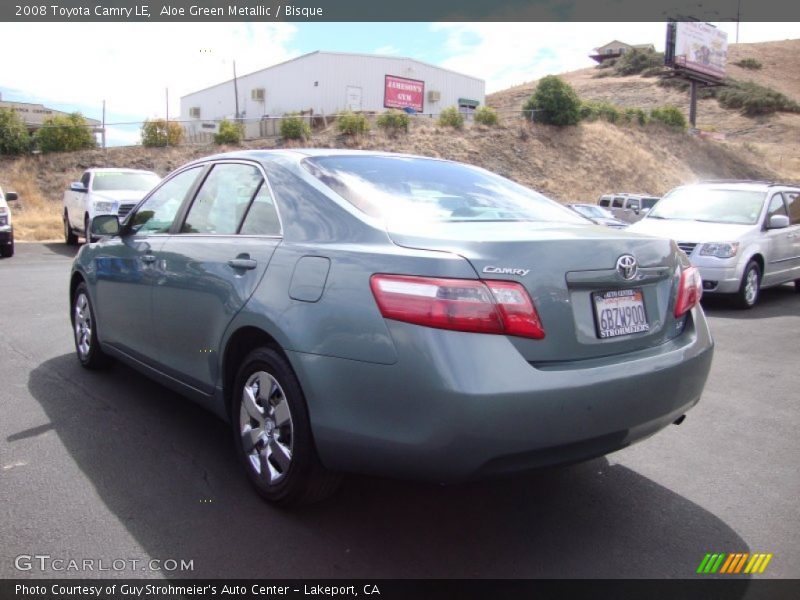 Aloe Green Metallic / Bisque 2008 Toyota Camry LE