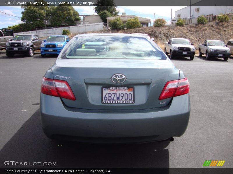 Aloe Green Metallic / Bisque 2008 Toyota Camry LE