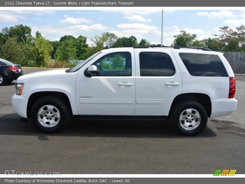 Summit White / Light Titanium/Dark Titanium 2012 Chevrolet Tahoe LT