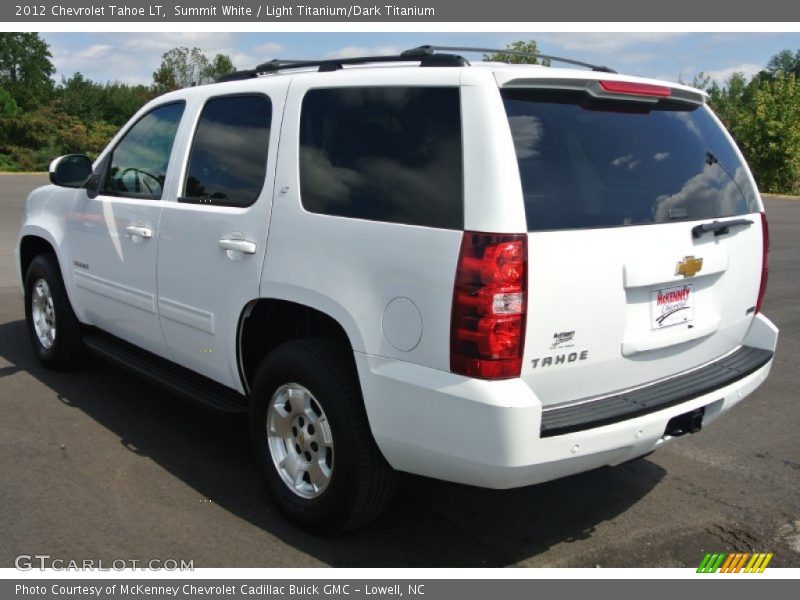 Summit White / Light Titanium/Dark Titanium 2012 Chevrolet Tahoe LT