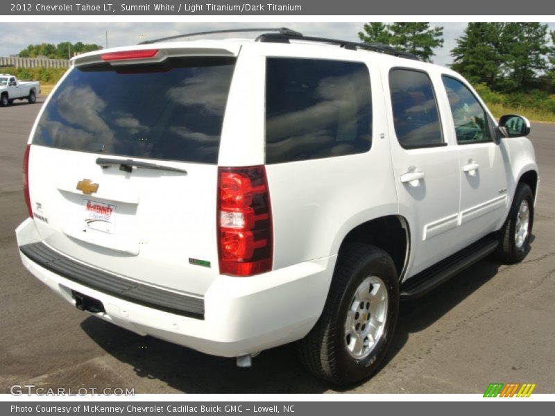 Summit White / Light Titanium/Dark Titanium 2012 Chevrolet Tahoe LT