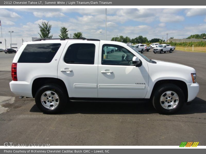 Summit White / Light Titanium/Dark Titanium 2012 Chevrolet Tahoe LT