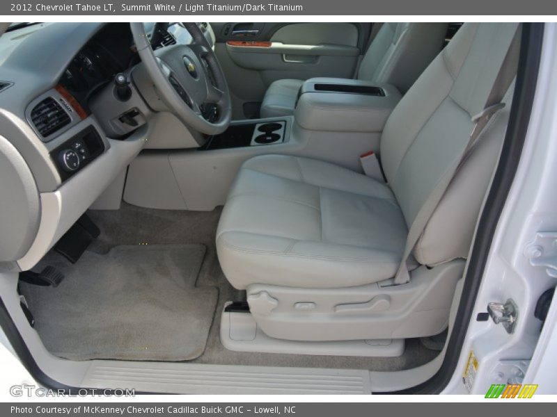 Summit White / Light Titanium/Dark Titanium 2012 Chevrolet Tahoe LT