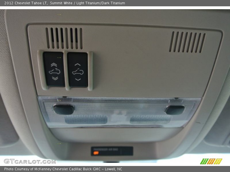 Summit White / Light Titanium/Dark Titanium 2012 Chevrolet Tahoe LT