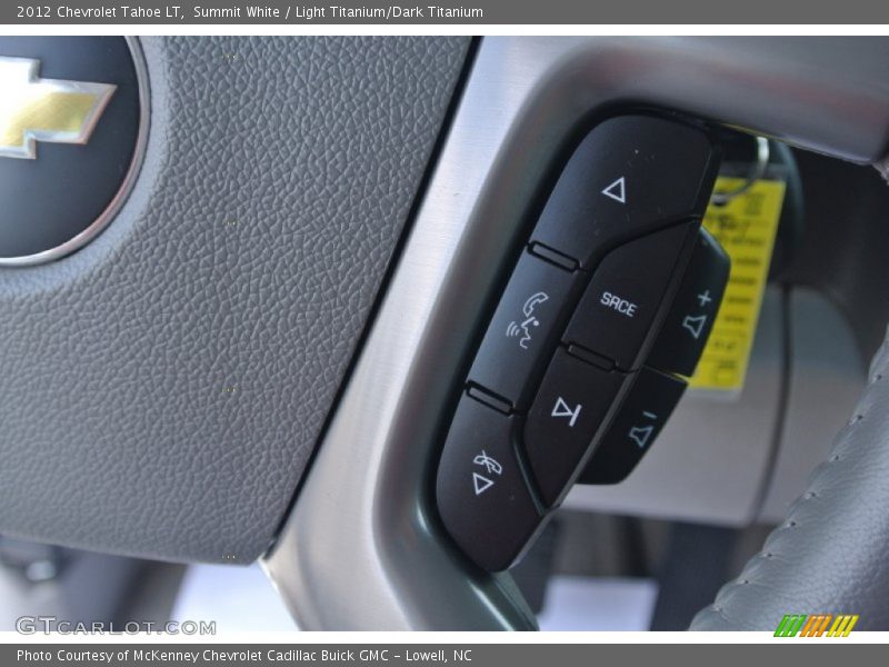 Summit White / Light Titanium/Dark Titanium 2012 Chevrolet Tahoe LT