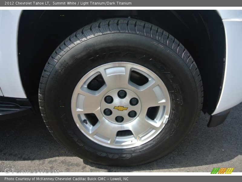 Summit White / Light Titanium/Dark Titanium 2012 Chevrolet Tahoe LT