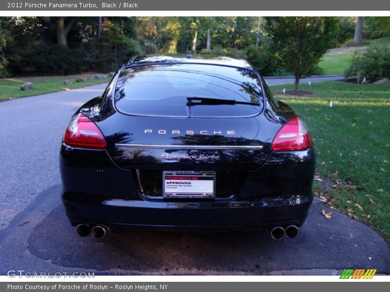 Black / Black 2012 Porsche Panamera Turbo