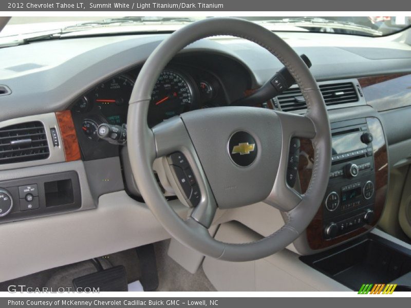 Summit White / Light Titanium/Dark Titanium 2012 Chevrolet Tahoe LT