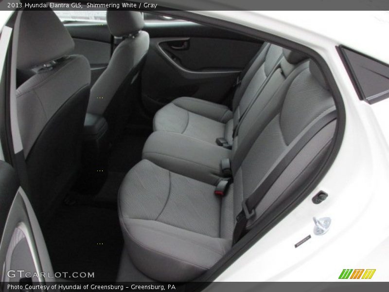Shimmering White / Gray 2013 Hyundai Elantra GLS