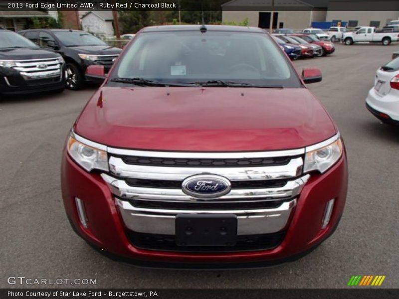 Ruby Red / Charcoal Black 2013 Ford Edge Limited AWD