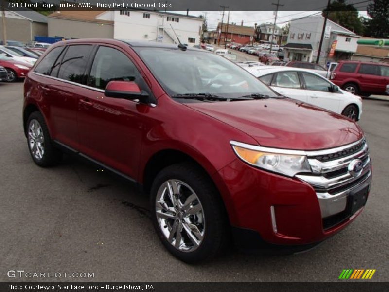 Ruby Red / Charcoal Black 2013 Ford Edge Limited AWD