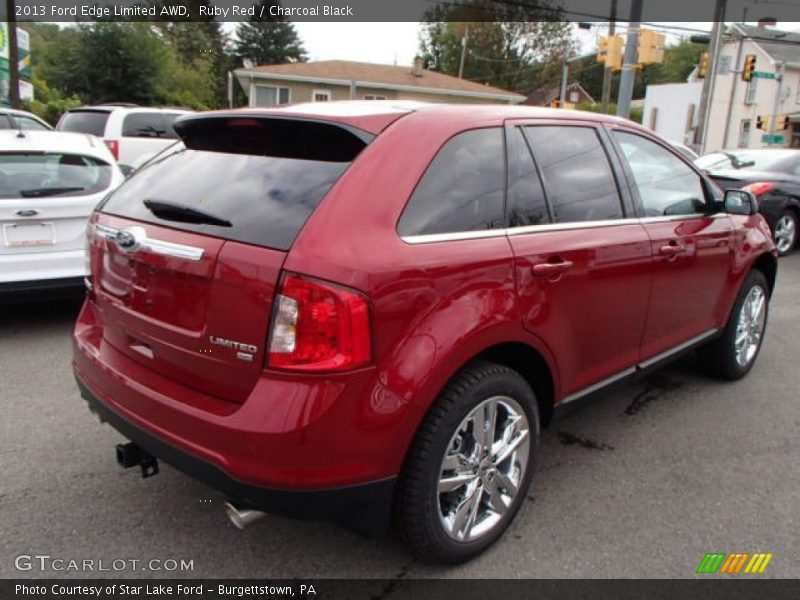 Ruby Red / Charcoal Black 2013 Ford Edge Limited AWD