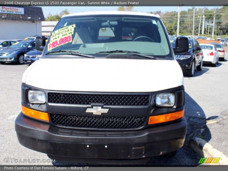 Summit White / Medium Pewter 2008 Chevrolet Express LS 1500 Passenger Van