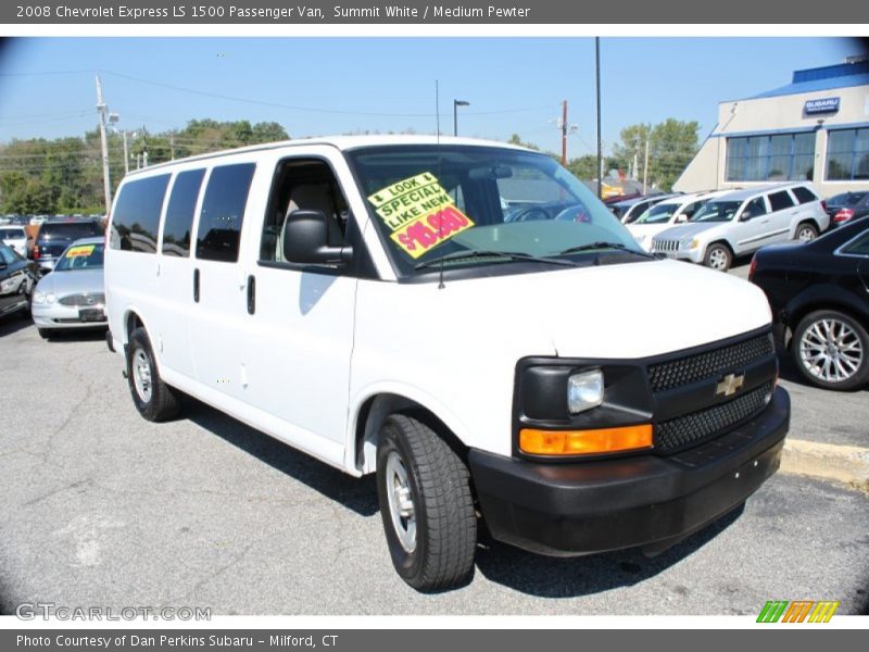 Summit White / Medium Pewter 2008 Chevrolet Express LS 1500 Passenger Van