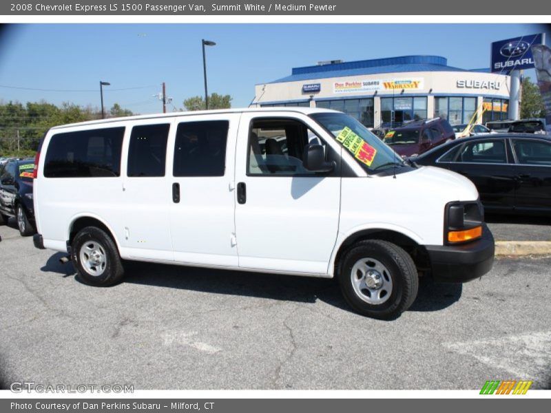 Summit White / Medium Pewter 2008 Chevrolet Express LS 1500 Passenger Van
