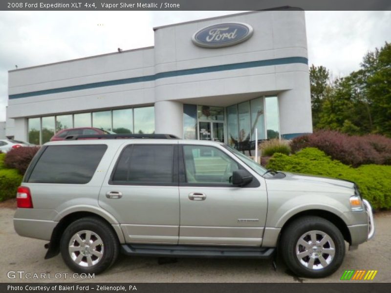 Vapor Silver Metallic / Stone 2008 Ford Expedition XLT 4x4