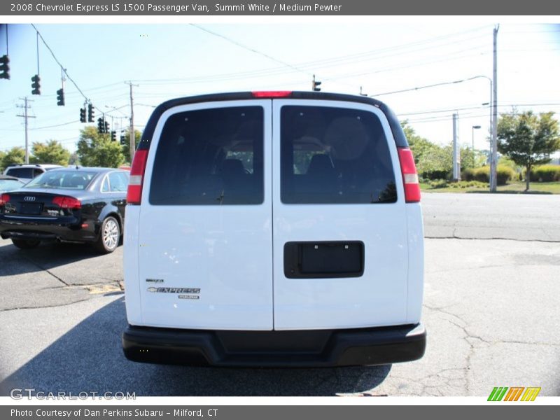 Summit White / Medium Pewter 2008 Chevrolet Express LS 1500 Passenger Van