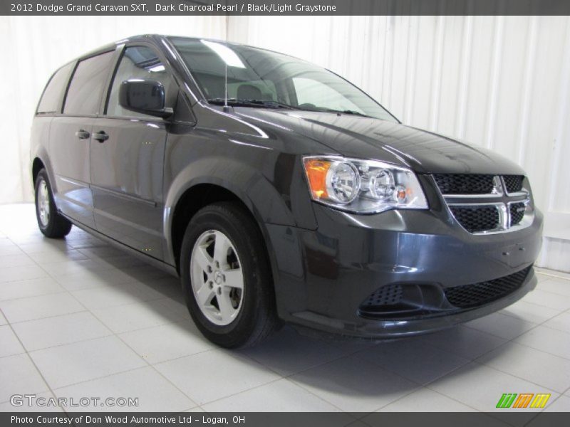 Dark Charcoal Pearl / Black/Light Graystone 2012 Dodge Grand Caravan SXT