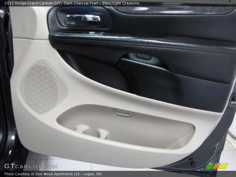 Dark Charcoal Pearl / Black/Light Graystone 2012 Dodge Grand Caravan SXT