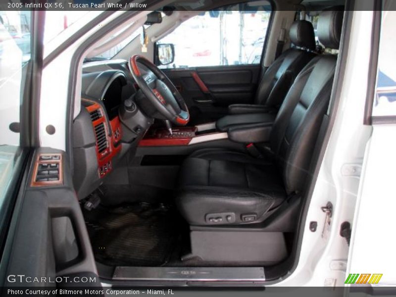 Tuscan Pearl White / Willow 2005 Infiniti QX 56