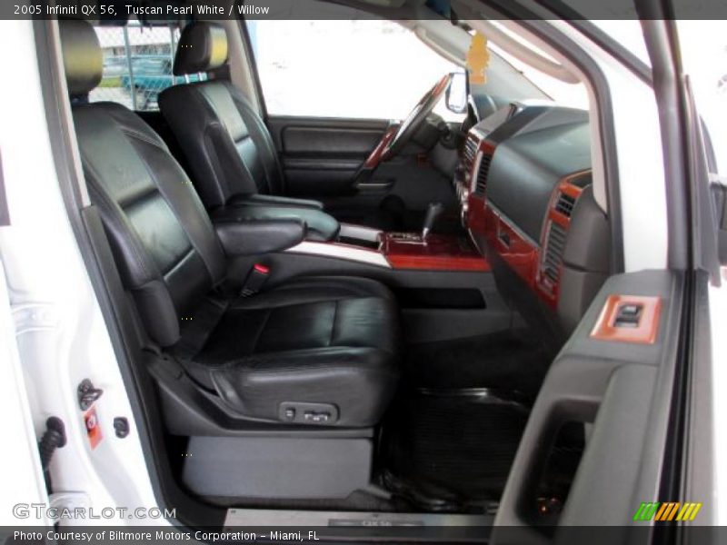 Tuscan Pearl White / Willow 2005 Infiniti QX 56