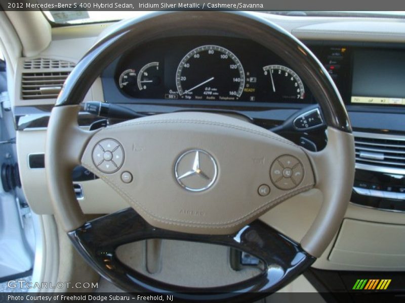 Iridium Silver Metallic / Cashmere/Savanna 2012 Mercedes-Benz S 400 Hybrid Sedan