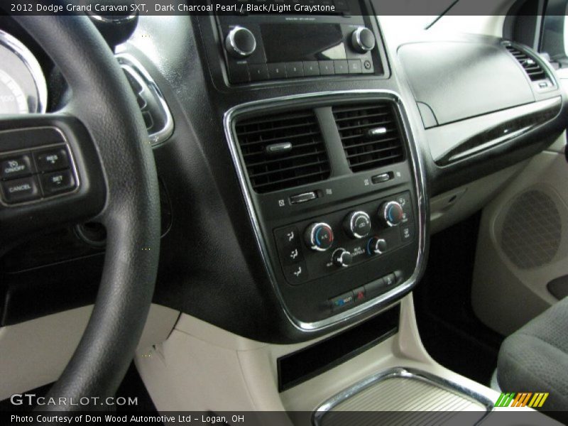 Dark Charcoal Pearl / Black/Light Graystone 2012 Dodge Grand Caravan SXT