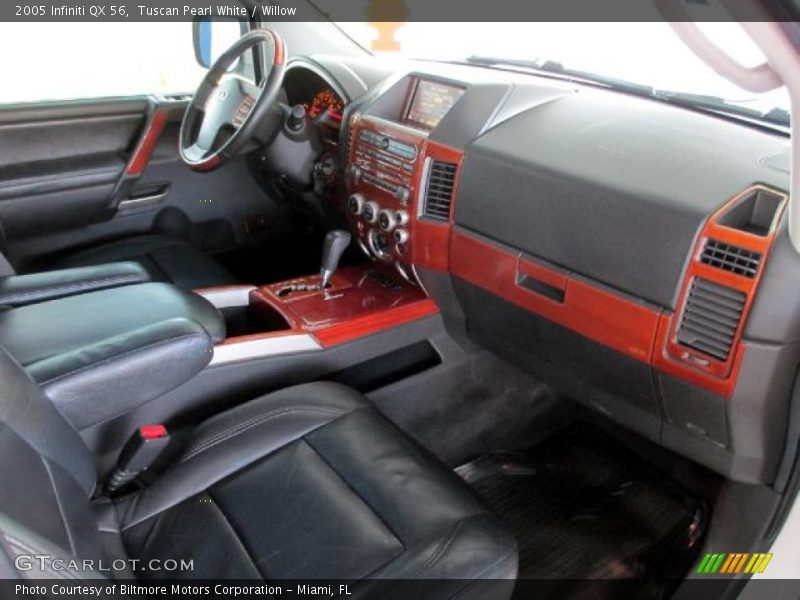 Tuscan Pearl White / Willow 2005 Infiniti QX 56