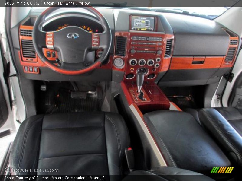 Tuscan Pearl White / Willow 2005 Infiniti QX 56