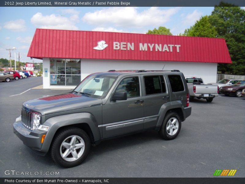 Mineral Gray Metallic / Pastel Pebble Beige 2012 Jeep Liberty Limited