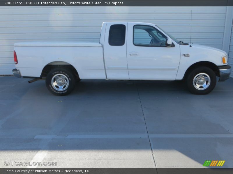 Oxford White / Medium Graphite 2000 Ford F150 XLT Extended Cab