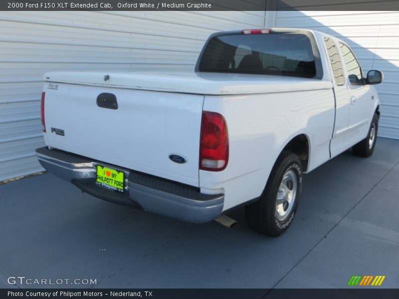 Oxford White / Medium Graphite 2000 Ford F150 XLT Extended Cab