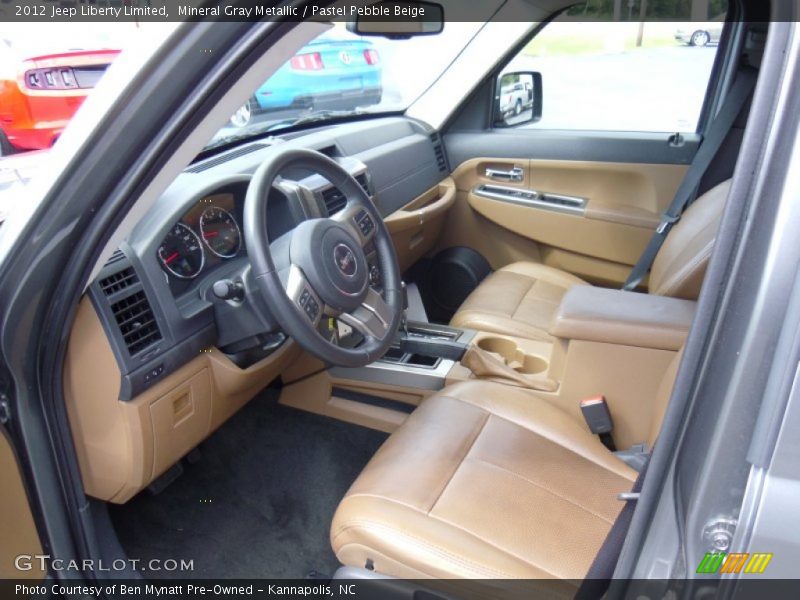 Mineral Gray Metallic / Pastel Pebble Beige 2012 Jeep Liberty Limited