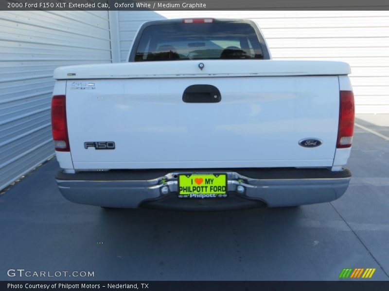 Oxford White / Medium Graphite 2000 Ford F150 XLT Extended Cab