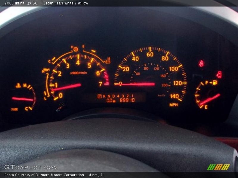 Tuscan Pearl White / Willow 2005 Infiniti QX 56