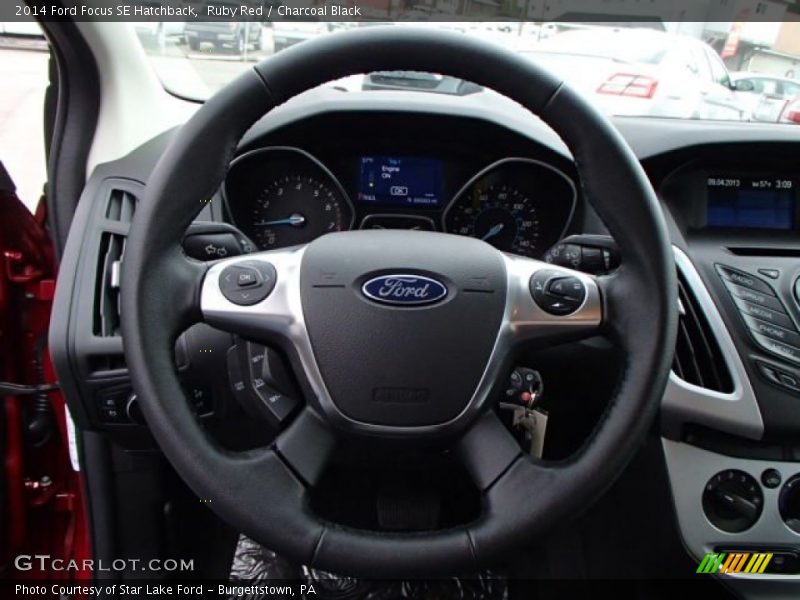 Ruby Red / Charcoal Black 2014 Ford Focus SE Hatchback