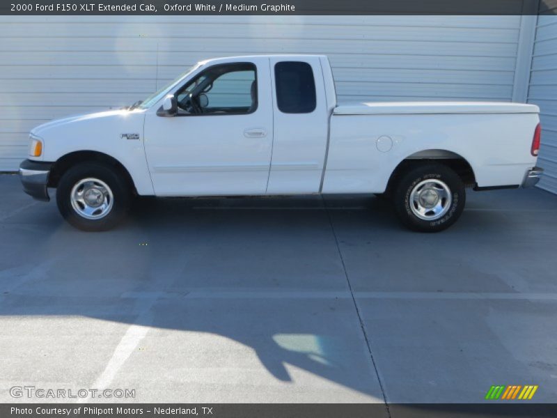 Oxford White / Medium Graphite 2000 Ford F150 XLT Extended Cab